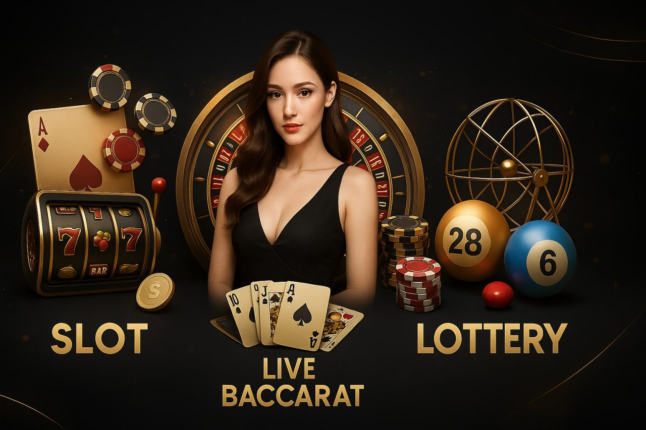 Colourful slot game reels representing the slot game section on vip game